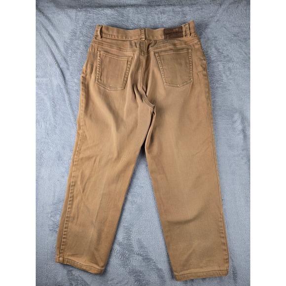 Lauren Jeans Co Ralph Lauren Petite Tan Corduroy Pants Size 12P - Picture 13 of 16